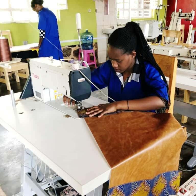 young woman making corporate gifts