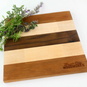 Our grazing board gift is available in mixed woods as shown.