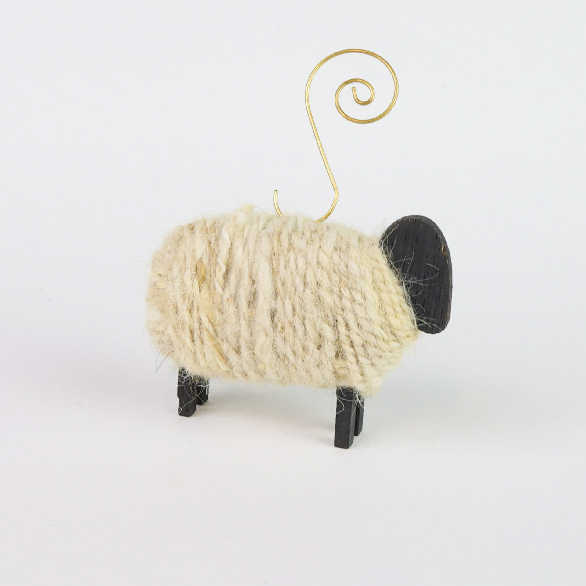 Sheep custom ornament with removable gold hook