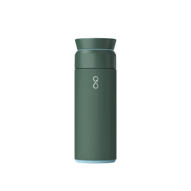 Green stainless steel travel mugs by Ocean Bottle