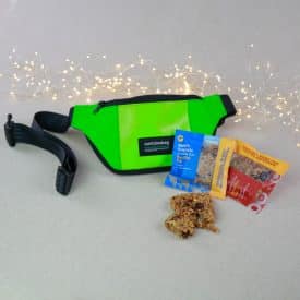 Upcycled Adventure Upcycled adventure gift set: funny pack made from a bouncy castle and snacks