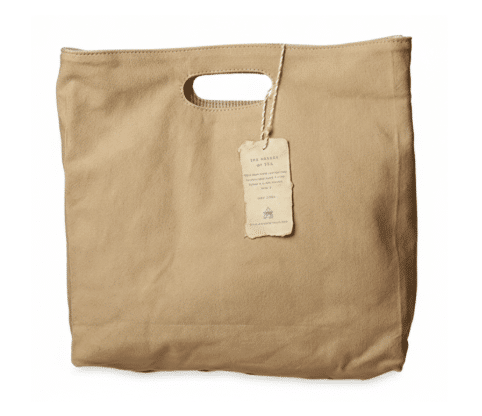 Beige Reversible Canvas Bag Craft Boat A beige canvas bag with a small handle