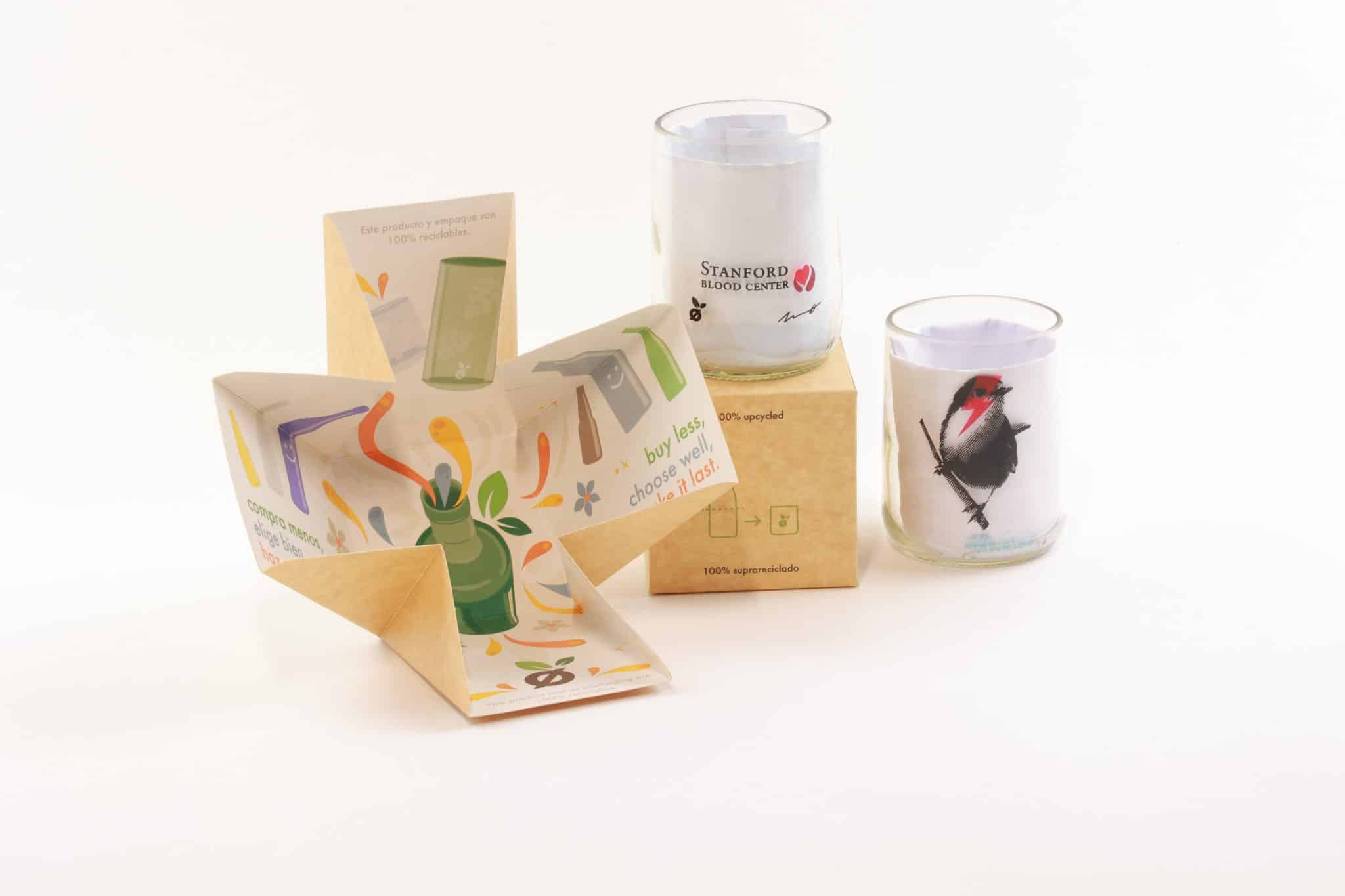 Gronn bird glass with box for Stanford Upcycled Bird Glass - Image 2