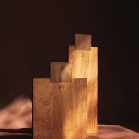 Two cutting boards made from sustainably and locally sourced FSC-certified wood from the Guatemalan jungle