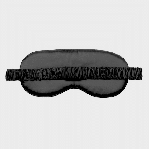 sustainable eye mask the back of a sustainable eye mask, that is made of organic cotton, silk, or upcycled saris. A perfect eco-friendly corporate gift