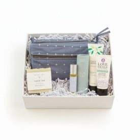 Women's Wellness kit A women's wellness set with soap, essential oils, lotion and cooling shave gel - all gifts that support vulnerable women. A great gift for International Women's Day