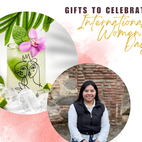International Women's Day gifts that celebrate women - upcycled glasses supporting women in Guatemala