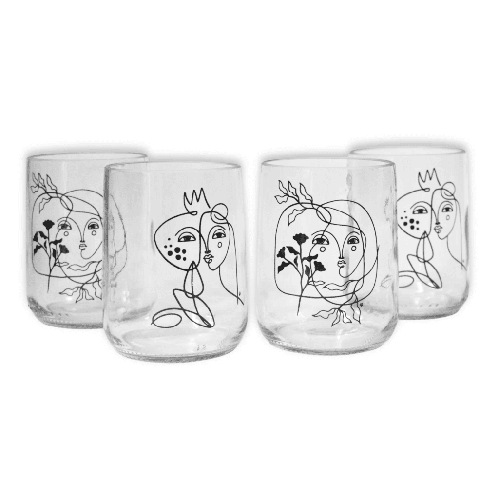 Radiant Faces upcycled glasses Radiant Faces upcycled glasses