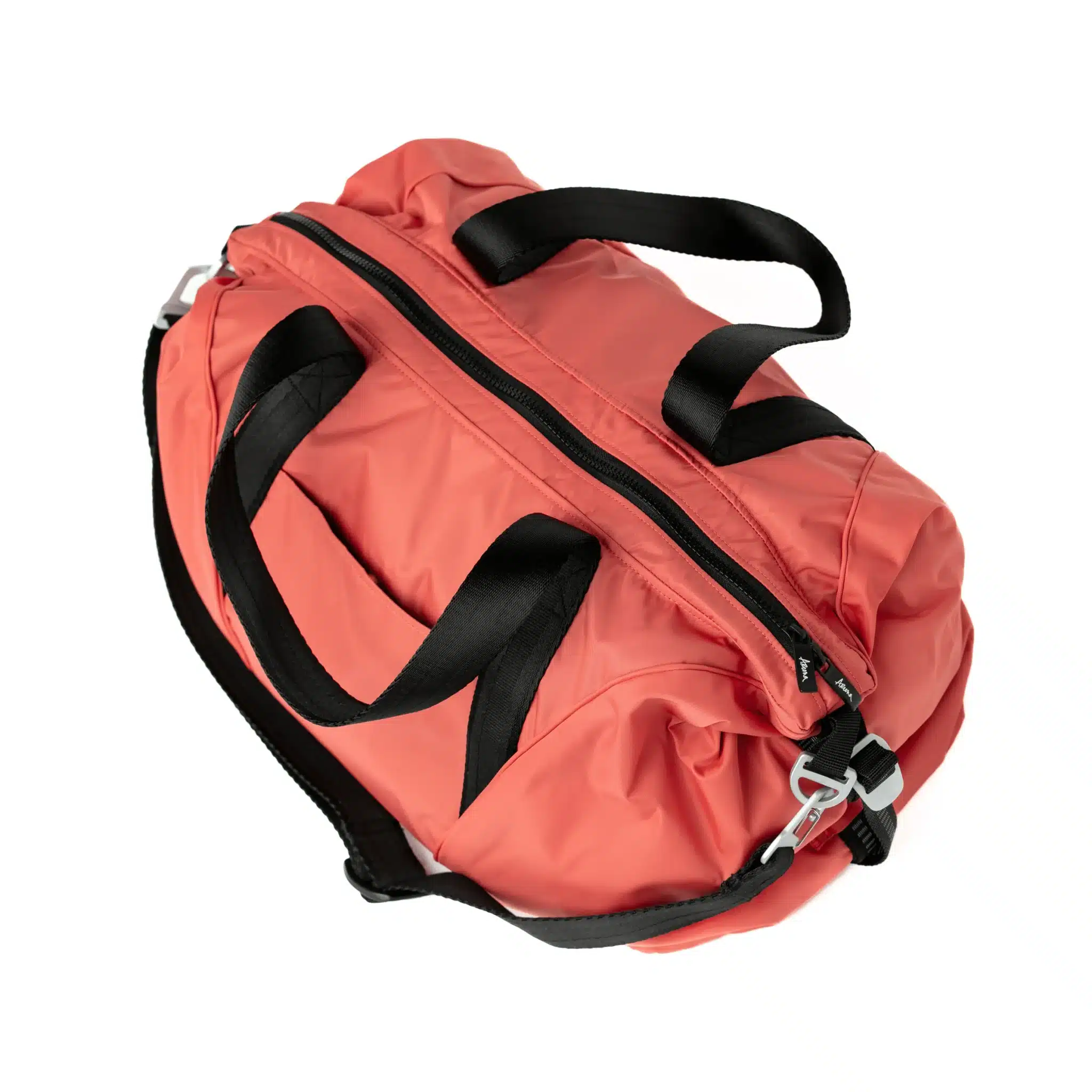 aruna duffel poppy red top view aruna duffel poppy red top view